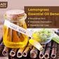 Organic Lemongrass Essential Oil - Reduces Stress & Depression, Prevents Hairfall, Prevents Skin Ageing - 100% Pure Therapeutic Grade (10 ml/ 0.33 oz)