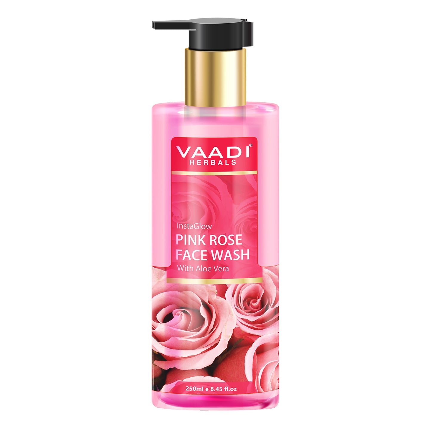 Insta Glow Pink Rose Face wash with Aloe vera extract (250 ml/8.45 fl oz)