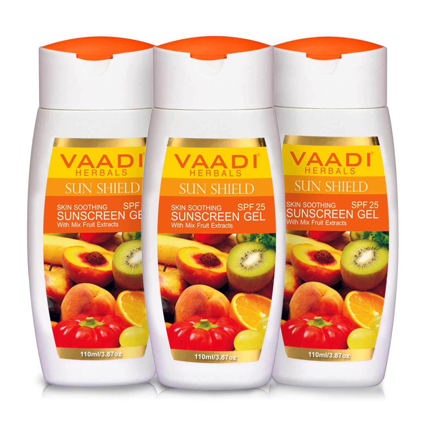 Sunscreen Gel With Mix Fruit Extract SPF 25 (3 x 110 gms / 4 oz)