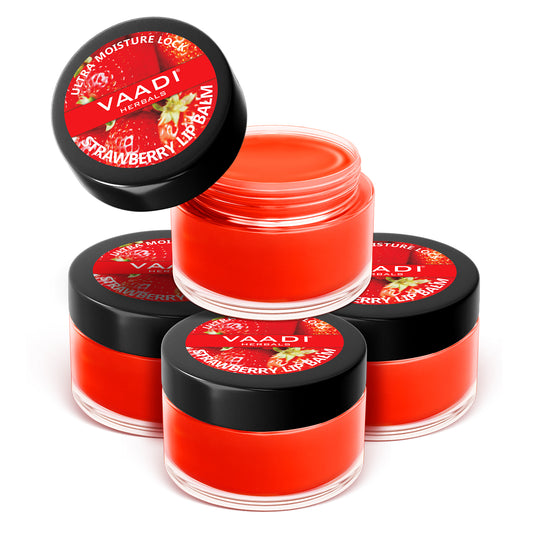 Nourishing Organic Strawberry and Honey Lip Balm (4 x 10 gms/0.4 oz)