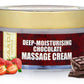 Deep Moisturising Organic Chocolate Massage Cream with Strawberry Extract - Softens Skin - Makes Skin Radiant (50 gms / 2 oz)