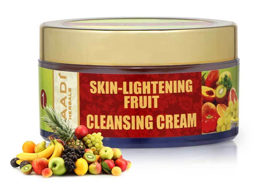 Skin Lightening Organic Fruit Cleansing Cream with Orange Extract & Turmeric - Removes Sun Tan - Lightens Complexion ( 50 gms /2oz)