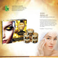 Organic 24 Carat Gold Facial Kit with Gold Leaves, Marigold & Wheatgerm Oil, Lemon Peel - Brightens Skin and Gives Glow (70 gms/2.5 oz)