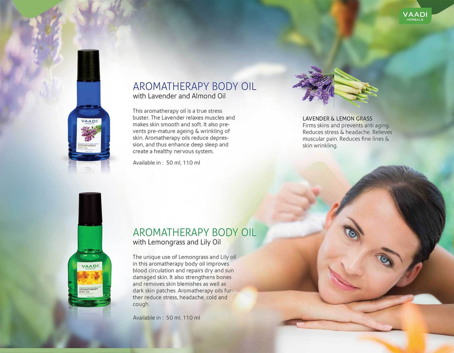 Organic Lavender Body Oil with Almond Extract - Aromatherapy - Anti Ageing - Reduces Stress & Depression (110ml /4 fl oz)