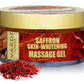 Skin Whitening Organic Saffron Massage Gel with Basil Oil & Shea Butter - Improves Complexion - Reduces Puffiness ( 50 gms/2 oz)