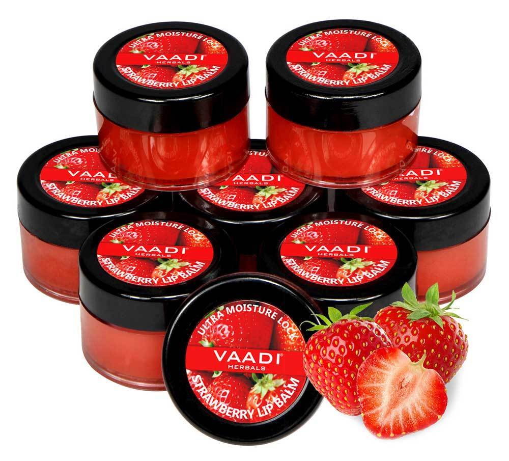 Nourishing Organic Strawberry and Honey Lip Balm (8 x 10 gms/0.4 oz)