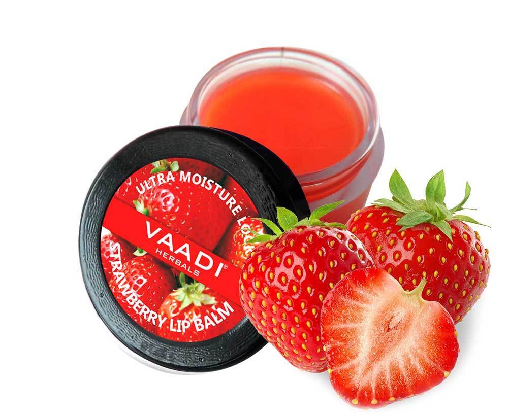 Nourishing Organic Strawberry and Honey Lip Balm (6 gms/0.25 oz)